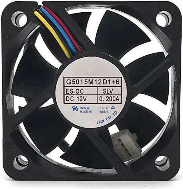 Alt view image 2 of 3 - For G5015M12D1+6 5cm 4line temperature control 0.2A 12V car audio cooling fan