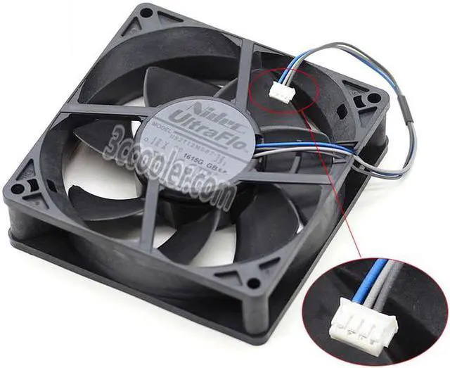 Alt view image 2 of 3 - NIDEC UltraFlo 9cm U92T12MGB7-52 12V 0.18A 3 Wires Hydraulic Bearing Projector Cooling fan