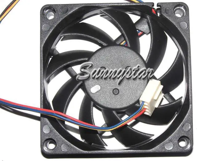 Alt view image 3 of 3 - NEW AVC 70*15MM 7CM DE07015B12U A069 12V 0.70A 4 Wires PWM 4 Pins Ball bearing Case fan