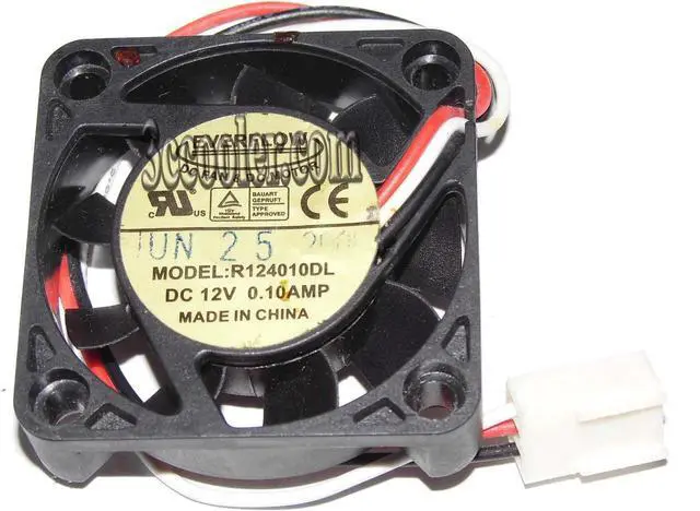 Main image of EVERFLOW 4010 R124010DL 12V 0.1A 3 Wires 3 Pins connector Square DC Fan