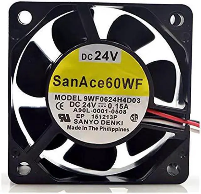 Main image of 9WF0624H4D03 San Ace 60WF 24V 60mm Fan, 24V 0.15A 3-pin Cooling Fan
