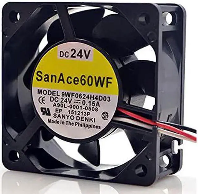 Alt view image 3 of 4 - 9WF0624H4D03 San Ace 60WF 24V 60mm Fan, 24V 0.15A 3-pin Cooling Fan