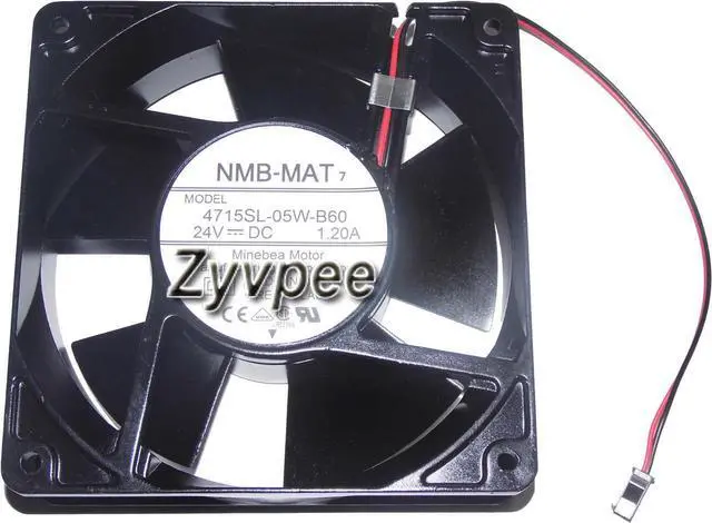 Main image of Original 120x38mm NMB 4715SL-05W-B60 24V 1.2A 2 Wires 2 Pins Water-proof Axial Fan