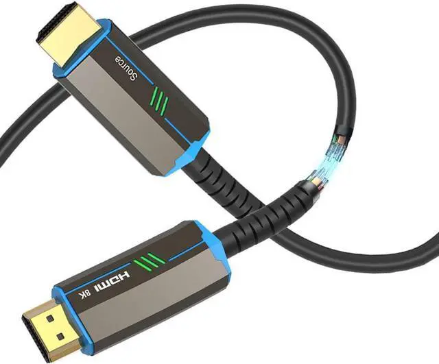 Main image of 8K Fiber Optic HDMI Cable 50ft, Ultra High Speed 48Gbps HDMI 2.1 Cable [8K@60Hz, 4K@120Hz], Support Dynamic HDR, eARC, Dolby Atmos, HDCP 2.3, Compatible with Nvidia RTX 3080/3090 Xbox X PS5