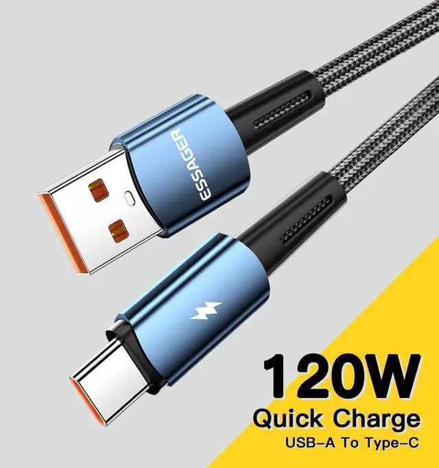 Main image of [3.3ft, 1-pack] USB A to USB C Cable,E-Marker PD 120W 6A Fast Charging 480Mbps Data Transmission Type C Cable for MacBook Pro, Samsung Galaxy, iPad and More