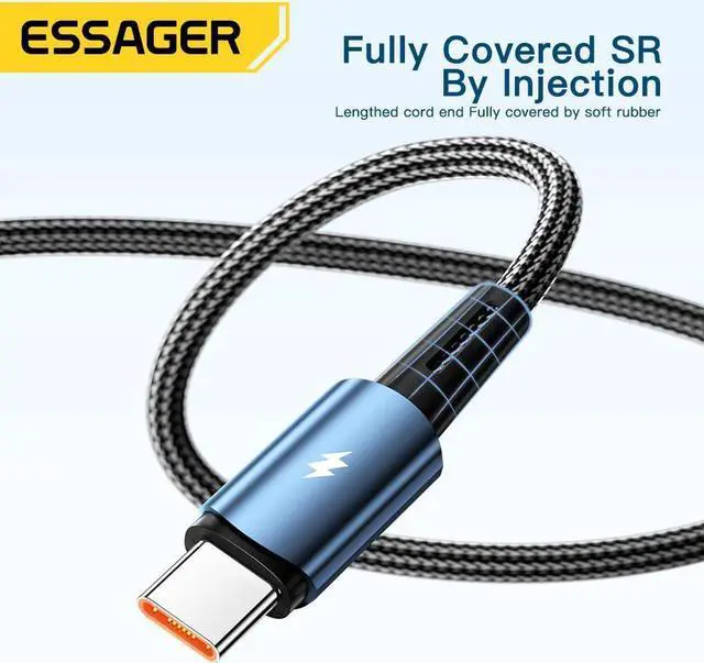 Alt view image 2 of 7 - [3.3ft, 1-pack] USB A to USB C Cable,E-Marker PD 120W 6A Fast Charging 480Mbps Data Transmission Type C Cable for MacBook Pro, Samsung Galaxy, iPad and More