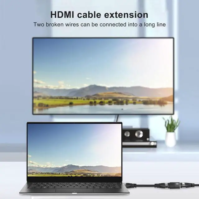 Alt view image 4 of 7 - 8K HDMI Adapter, HDMI Adapter Male to Female HDMI 2.1 Cable Adapter with 8K@60Hz, 4K@120Hz, HDR, eARC for HDTV Switch Laptop PS4 PS5 Xbox, 2-Pack