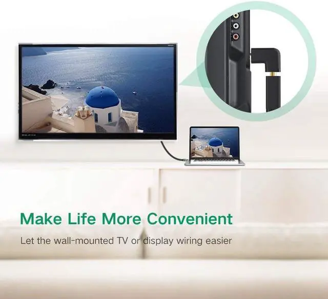 Alt view image 4 of 7 - HDMI Adapter 90 And 270 Degree Right Angle Male to Female for TV Stick, Roku Stick, Chromecast, Xbox, PS4, PS3, Nintendo Switch