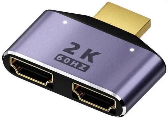 Main image of HDMI-compatible Splitter Adapter Cable 1 in 2 Out HDM-compatible Male to Dual Female 1 to 2 Way for LCD TV Box PS3 Laptop