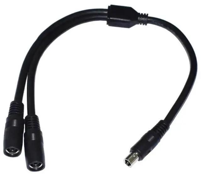 Alt view image 3 of 3 - 2 way DC Power adapter Cable 8.0x2.0mm 1 male to 2 female Splitter connector Plug extension for Solar Panel