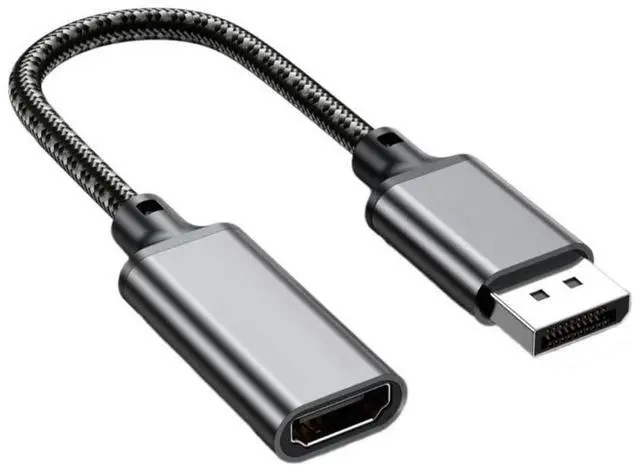 Alt view image 3 of 4 - Displayport to HDMI-compatible Adapter 4K 8K DP Male to HDMI-compatible Female Adapters Display Port Converter for