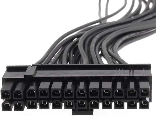 Alt view image 4 of 5 - ATX 24 Pin Extension Cable Lead 24 Pin Male to 24 Pin Female ATX Power Supply PSU Extension Cable Extender for Motherboard 32cm/12.6Inch