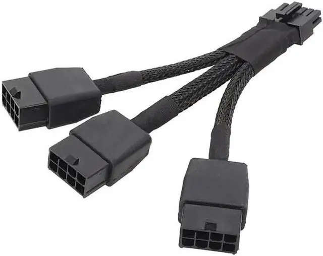 Alt view image 5 of 6 - PCIE 12VHPWR 12Pin Connector to 3x8Pin PCI-E GPU Power Adapter Cable for NVIDIA Ampere RTX 3060ti 3070 3080 3090