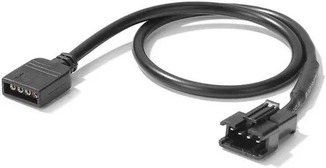 Main image of 30cm Motherboard RGB Adapter Conversion Cable 5V 3Pin/12V 4Pin RGB Led Strip Light for PC Computer LED Light Strip Line(4P female)
