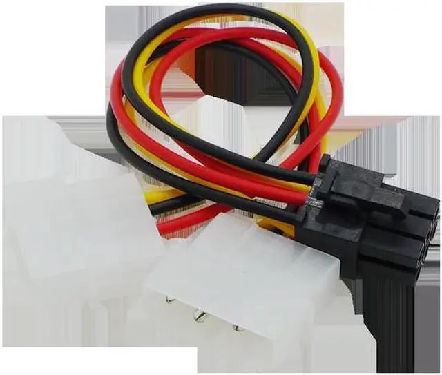 Alt view image 5 of 5 - 4 Pin Molex To 6 Pin PCI-E ATX PSU Power Adapter Graphics Video Card Power Converter Adapter Cable Connector Power Cables