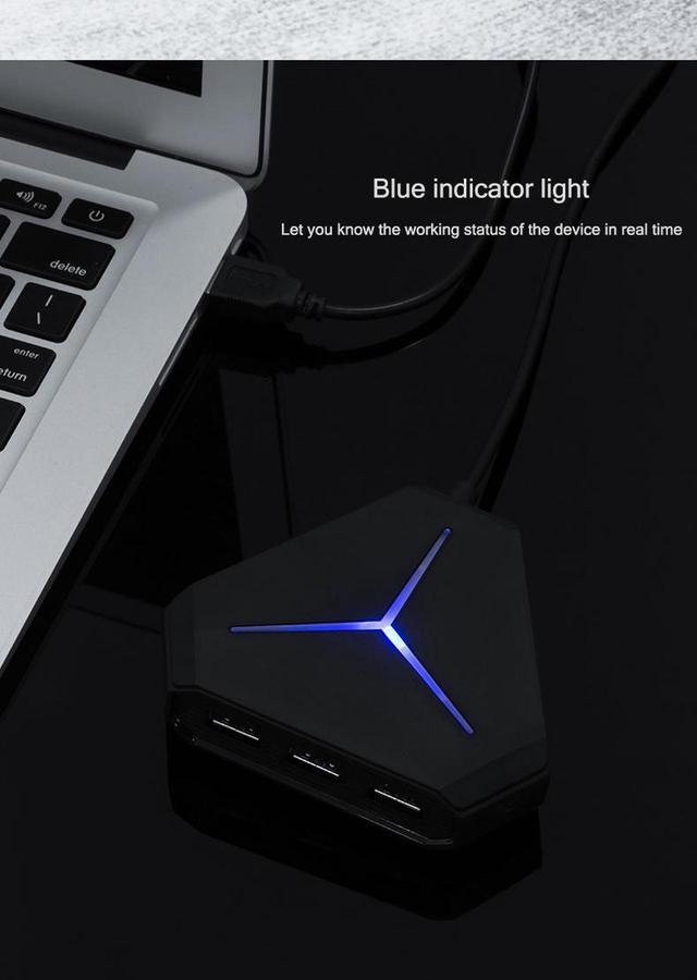 Alt view image 5 of 7 - 6 Port USB 3.0 Hub Splitter Super Speed 6 Port USB Ultra Slim Data Hub with LED Indication Compatible with Multi-device Desktop Laptop, Notebook PC, Mobile HDD, and More (6USB 3.0)