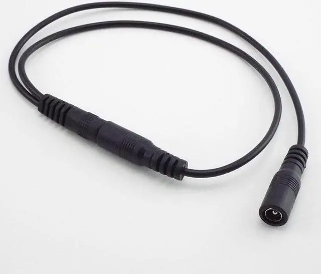 Alt view image 3 of 4 - 5.5mm*2.1mm 1 Male to 2 Female Connector Male to Female Plug DC Power Splitter Cable CCTV LED Strip Light Power Supply Adapter L