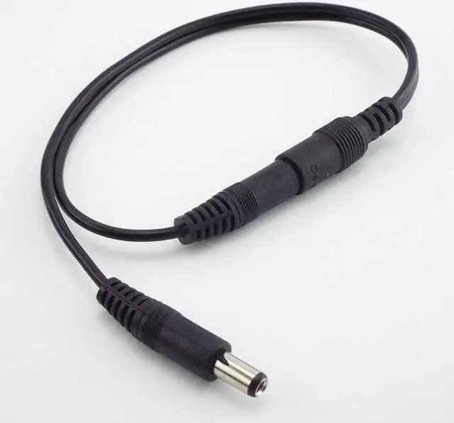 Alt view image 2 of 4 - 5.5mm*2.1mm 1 Male to 2 Female Connector Male to Female Plug DC Power Splitter Cable CCTV LED Strip Light Power Supply Adapter L