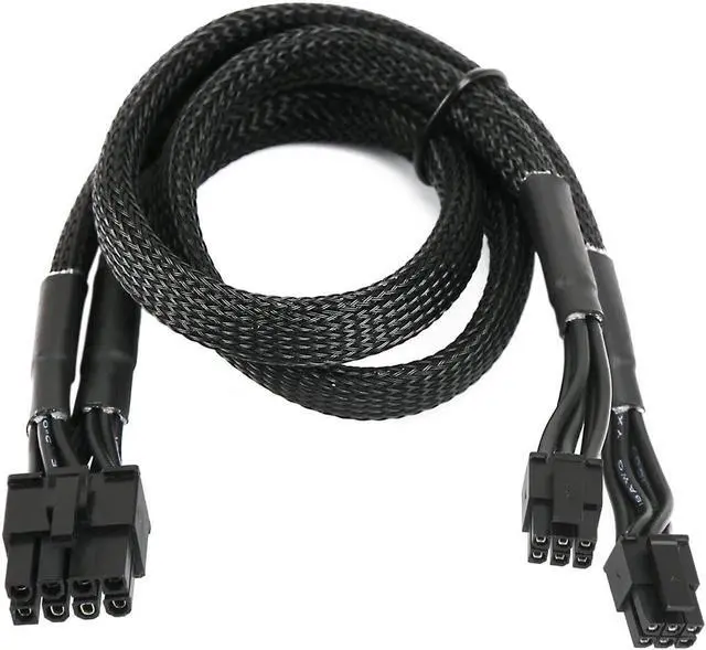 Main image of Dual Mini 6 Pin to 8 Pin PCI Express Video Card Power Adapter Braided Sleeved Cable for Mac Pro Tower/Power Mac G5 15-inches(2Pack)