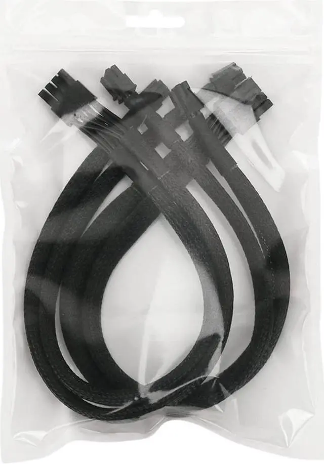 Alt view image 3 of 5 - Dual Mini 6 Pin to 8 Pin PCI Express Video Card Power Adapter Braided Sleeved Cable for Mac Pro Tower/Power Mac G5 15-inches(2Pack)