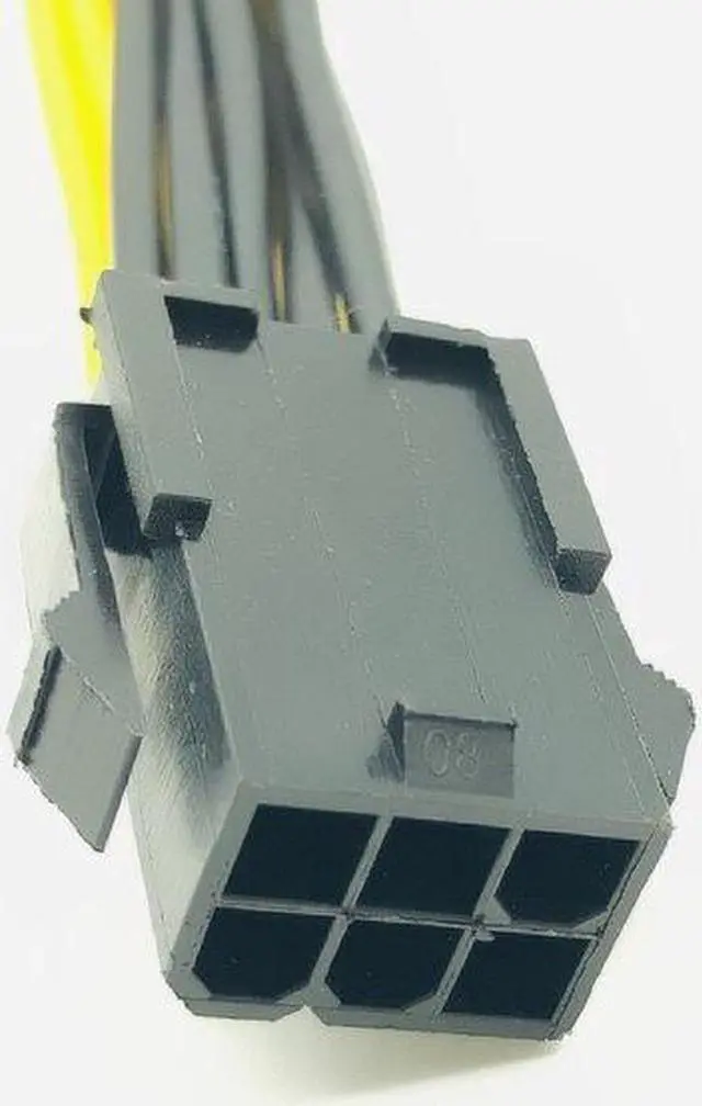 Alt view image 4 of 6 - 5PCS PCI-E 6-pin to Dual 6+2-pin (6-pin/8-pin) Power Splitter Cable Graphics Card PCIE PCI Express 6Pin to Dual 8Pin Power Cable