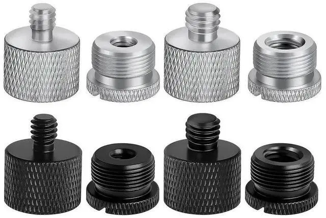 Main image of For 8 Pack Mic Stand Adapter, 5/8 Female to 3/8 Male, 3/8 Female to 5/8 Male, for Microphone Stand Boom Arm Tr