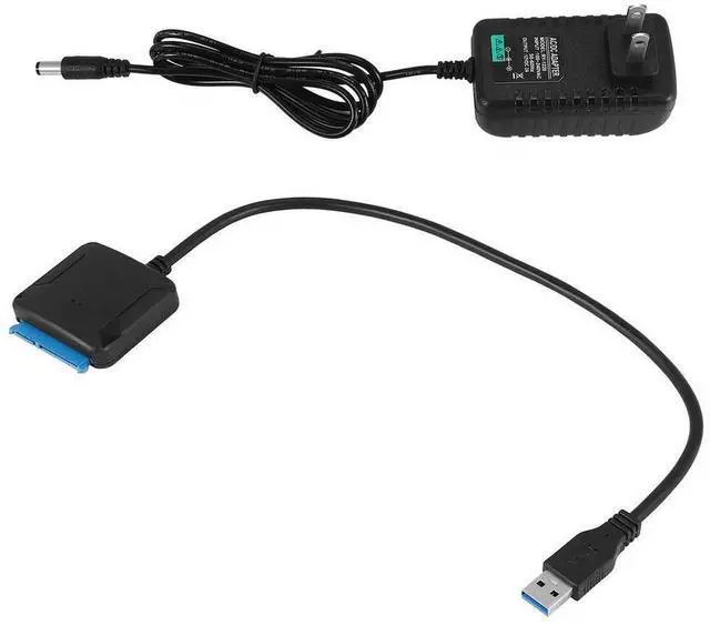 Main image of For USB to Sata Data Cable, 2.5/3.5 Inch USB3.0 Easy Drive Cable Sata Hard Disk Adapter Cable(US Plug)