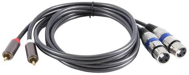 Main image of For Hifi Audio Cable 2 Rca Male to Xlr 3 Pin Female Mixing Console Amplifier Dual Xlr to Dual Rca Shileded Cable 1.5M