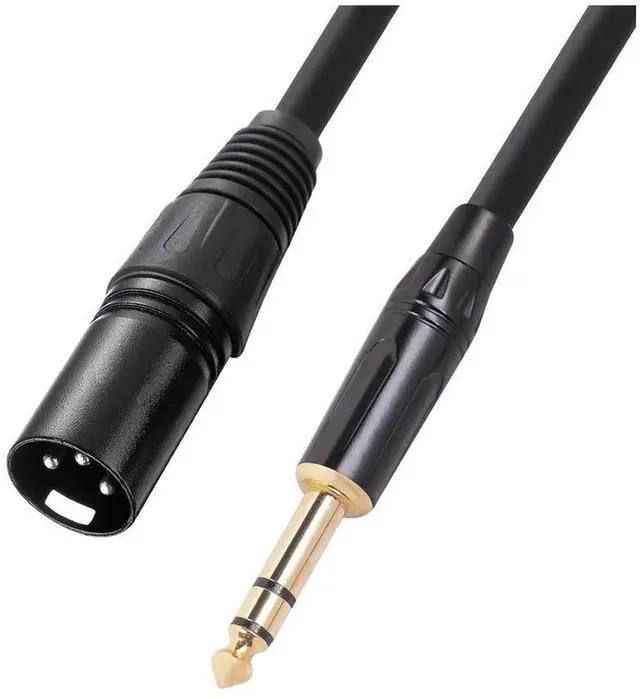 Main image of For 6.35 Mm 1/4 Inch Male To XLR Male Audio Stereo Mic Cable - Male To XLR Male Balanced Speaker Mic Cable, 1 Meter
