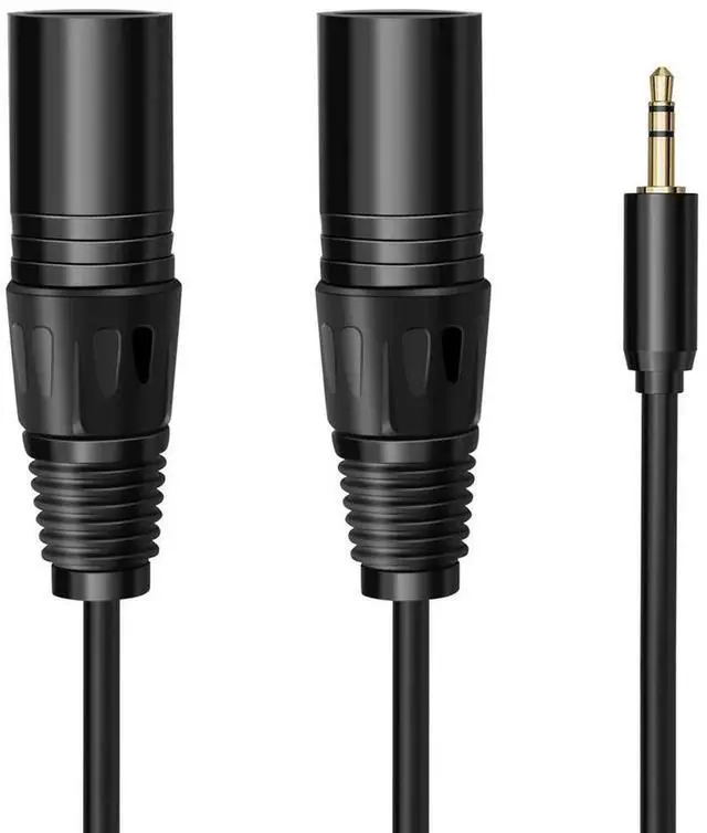 Main image of For Multi-Function Audio Cable 3.5/6.35mm Male Jack to Double XLR Male Jack Cable XLR Extension Cable 6.35/3.5mm