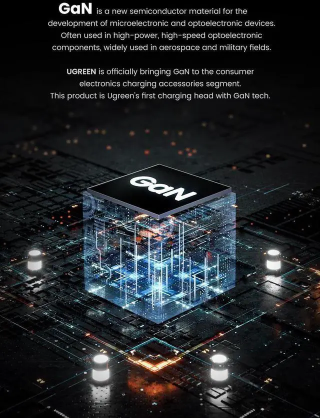 Alt view image 5 of 7 - USB C Charger, 65W 4-Port MacBook Pro Charger with GaN Tech,USB C Laptop Charger with 65W C to C Cable for MacBook Pro 16",iPad pro,AirPods Pro,iPhone 12/11/X/XS/XR,Galaxy,Switch