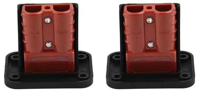 Main image of For 2Pc 50A for Plug Connector Flush Mount Bracket Panel Cover for Caravan Boat Truck Cable Connectors Plug