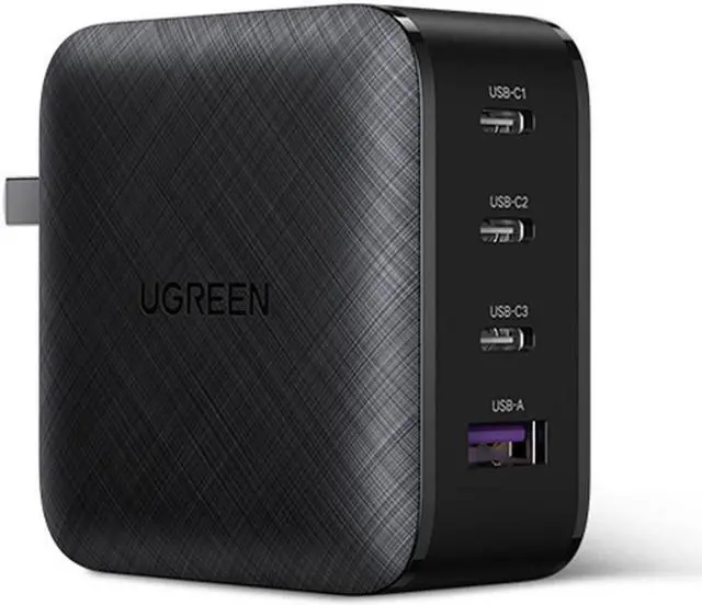 Main image of USB C Charger,  65W 4-Port Desktop Type C Charging Station, Portable USB C PD Power Charger Adapter -3 USB C&1 QC 3.0 USB A Ports for MacBook Pro/Air, iPad, iPhone, Galaxy, Laptop and More