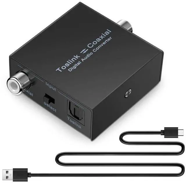 Main image of For Digital Audio Converter Bi-Directional RCA Digital Coaxial to Optical Converter Optical SPDIF to Coaxial