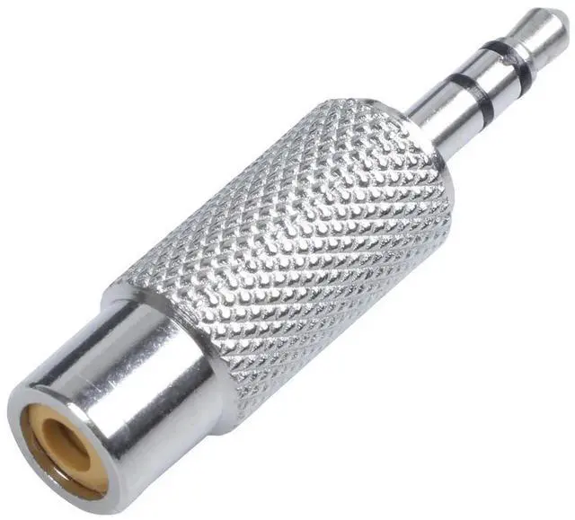Main image of For 3.5mm Stereo Male to RCA Mono Female Audio Adapter,silver