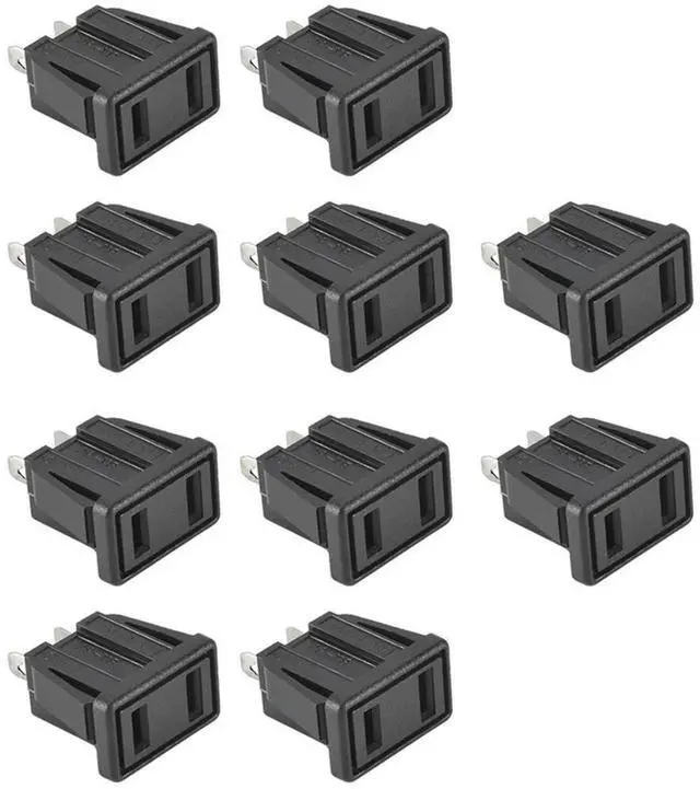 Main image of For 10 x US Type Panel Mounting AC Power Socket Outlet AC 250V 10A
