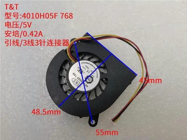 Main image of FOR CPU Cooling fan for 4010H05F 768 DFB501005M 5V 0.42A 4CM 3PIN Video Card VGA Cooler notebook fan