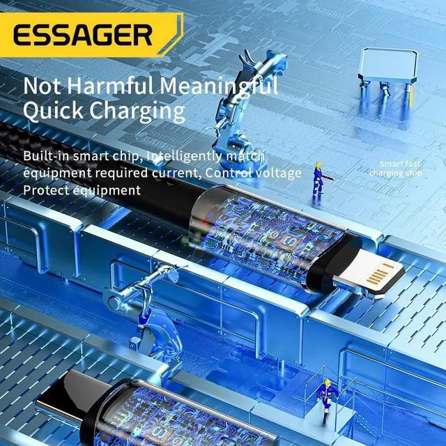 Alt view image 3 of 7 - USB C to Lightning Cable,Type C to Lightning Cable, Fast Charging Cable [Apple MFi Certified] Compatible with iPhone 11 12 14 Pro Max Mini Xs Xr X 8 iPad MacBook (2-Pack, 6.6ft)