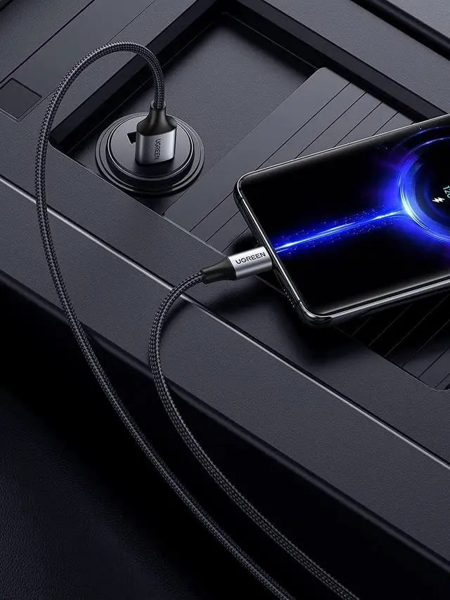 Alt view image 2 of 7 - USB C Cable 3.0 Fast Charging - USB A to USB C Cable 5Gbps Fast Data Transfer Nylon Braided Type C Charger Cord Compatible with Galaxy S21 S20 Note 20 LG V30 G6 iPad Mini 6 PS5 Switch 3FT