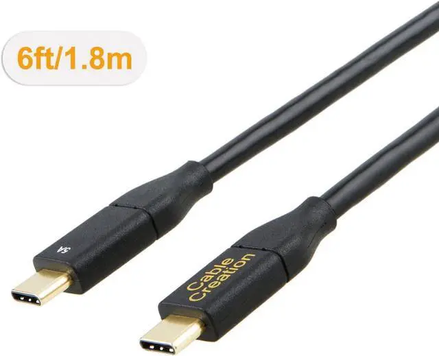 Alt view image 5 of 6 - USB C to C Cable 100W, 6ft CableCreation USB C to USB C Cable 5A Fast Charging, Compatible with MacBook Pro 2020/2019/2018, iPad Pro 2020/2018, Galaxy S20 S10 S9, Note 10,1.8M/ Black