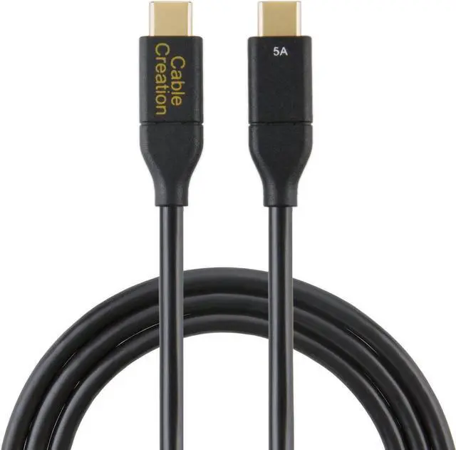 Main image of USB C to C Cable 100W, 6ft CableCreation USB C to USB C Cable 5A Fast Charging, Compatible with MacBook Pro 2020/2019/2018, iPad Pro 2020/2018, Galaxy S20 S10 S9, Note 10,1.8M/ Black