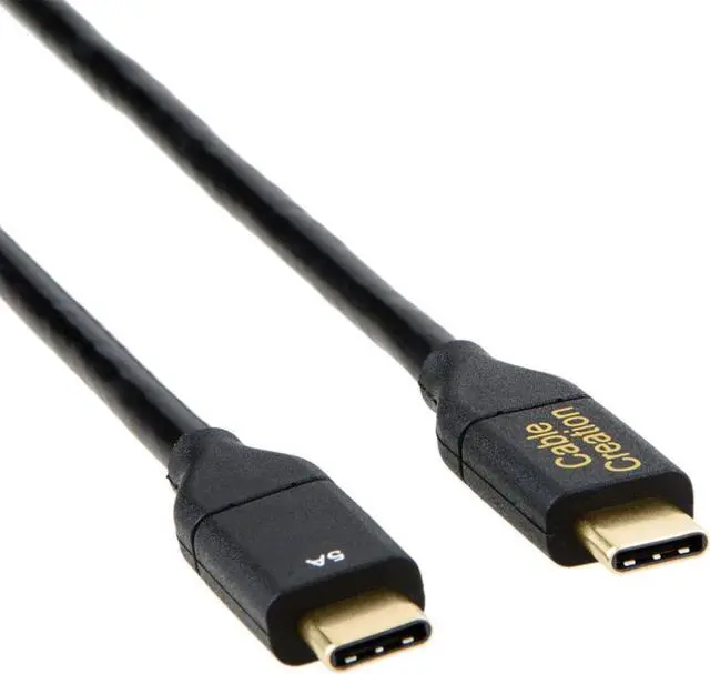 Alt view image 6 of 6 - USB C to C Cable 100W, 6ft CableCreation USB C to USB C Cable 5A Fast Charging, Compatible with MacBook Pro 2020/2019/2018, iPad Pro 2020/2018, Galaxy S20 S10 S9, Note 10,1.8M/ Black