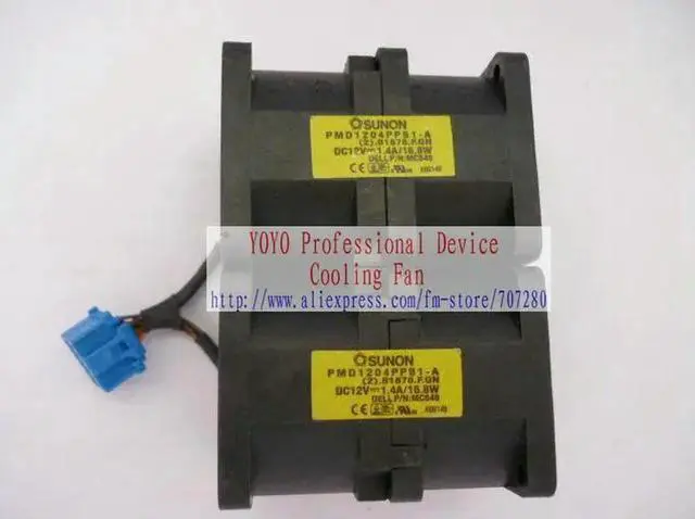 Main image of FOR for 1435, 1950 server double fan PMD1204PPB1-A DC12V 1.4 A / 16.8 W cooling Fan CPU Cooler