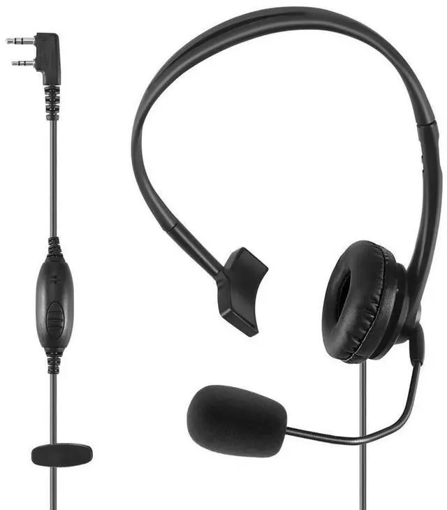 Main image of For 2-pin headphone headset TK220 for Jianwu UV-5R BF-888S H777 PUXING TYT interphone C9009