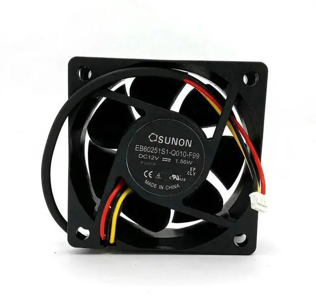 Main image of FOR EB60251S1-Q010-F99 Dc12V 1.56W 60x60x25MM 6cm 3lines Signal for Projector Cooling Fan