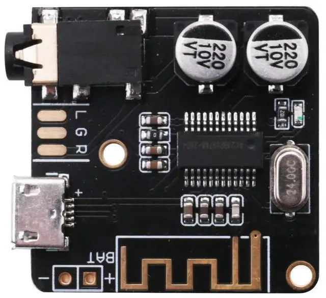 Main image of For BT5.0 Audio Audio Decoder Board Lossless Car Speaker Audio Amplifier Board DIY Audio Receiver Black
