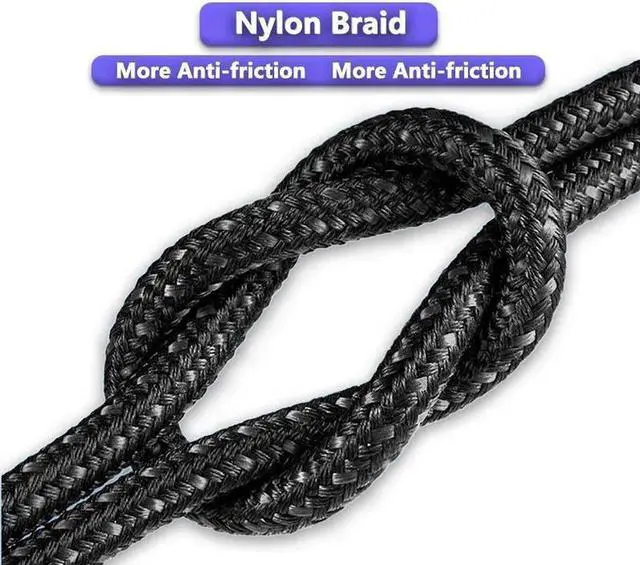 Alt view image 5 of 7 - USB-C to USB-C Cable (40Gbps) SuperSpeed [Certified] USB4 to USB Type-C, 240W Power (USB 3.1 & 3.2 Compatible) Nylon Braided, Dual 4k or Single 8K/5k @60hz Display (1.5ft/40Gbps)