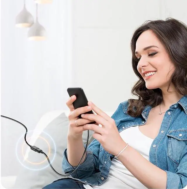 Alt view image 6 of 7 - USB Extension Cable, 3Pack 1.64FT Type A Male to A Female USB 3.0 Extension Cord Data Transfer Extender Cable with Gold-Plated Connector for USB Flash Drive/Hard Drive (Black Black)