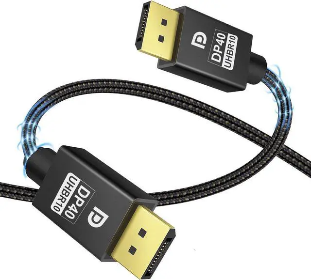 Main image of Certified 8K DisplayPort Cable 3.3FT, DP 2.1 Cable Displayport to Displayport Cable Support 8K@60Hz, 4K@144Hz/120Hz, FreeSync, G-Sync, HDR10, 40Gbps for Gaming Laptop TV PC Computer Monitor