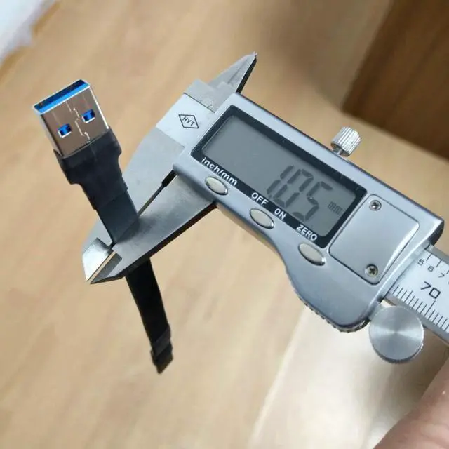 Alt view image 2 of 7 - ADT-Link USB 3.0 Cable USB to USB Cable Type A Male to Male Extension Cable Super Speed HDD 90/270 Degree Angle Up/Down Angled (20cm,S2-S4)